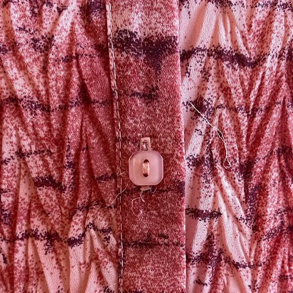 Jaipur LIKE NEW Pink Patterned Button-Down Shirt with Collar | Size M - Picture 3 of 6